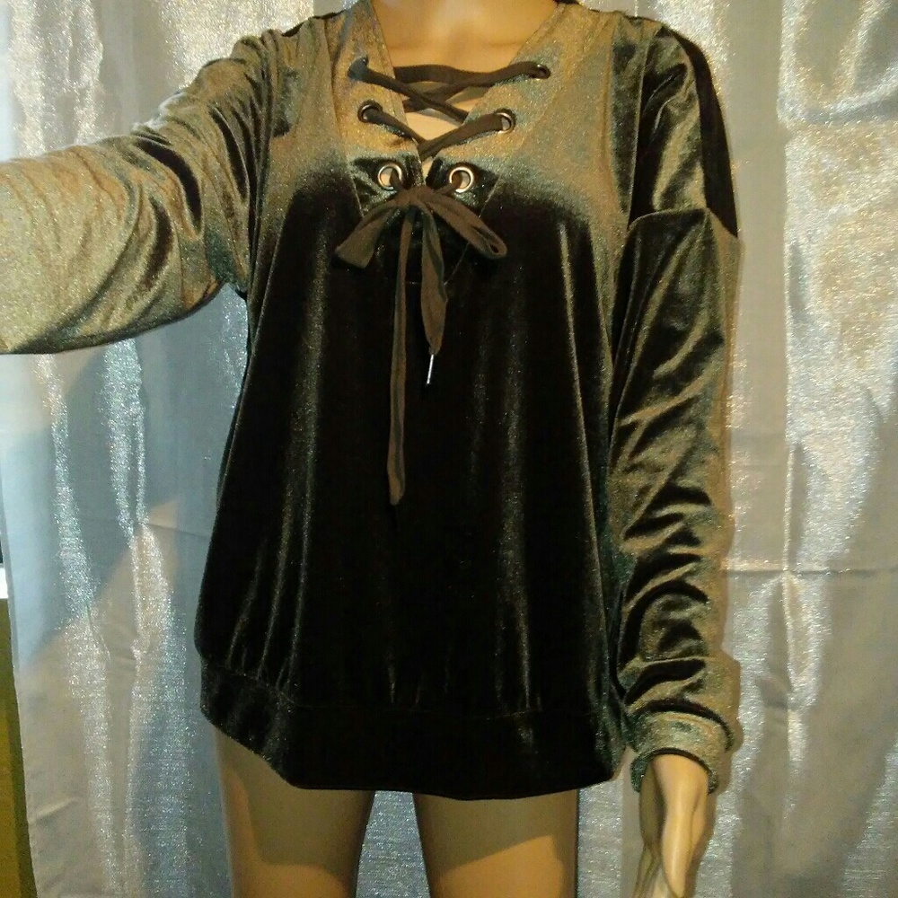 Bobeau velour shirt